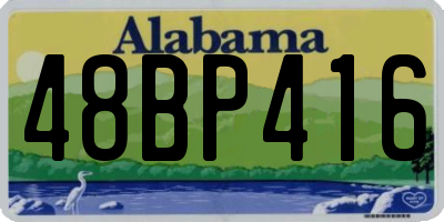 AL license plate 48BP416