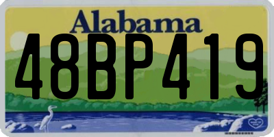AL license plate 48BP419