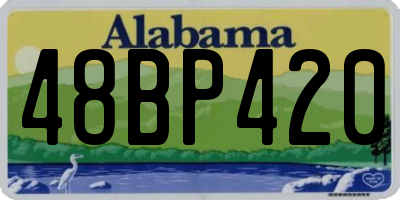 AL license plate 48BP420