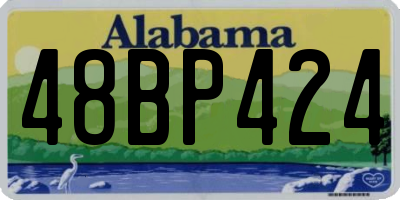 AL license plate 48BP424