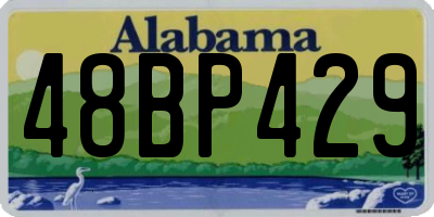 AL license plate 48BP429