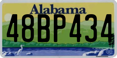 AL license plate 48BP434