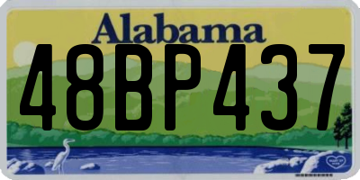 AL license plate 48BP437