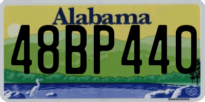 AL license plate 48BP440