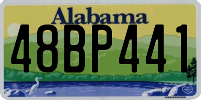 AL license plate 48BP441