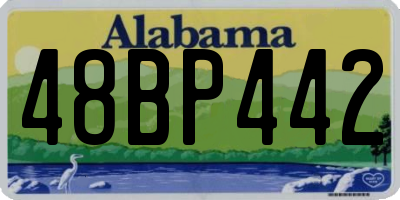 AL license plate 48BP442
