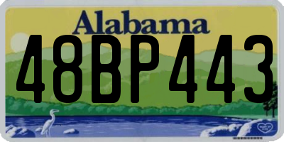 AL license plate 48BP443