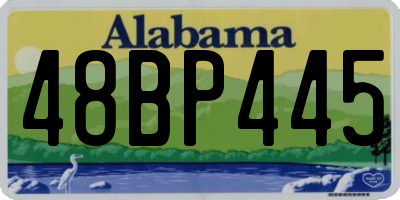 AL license plate 48BP445
