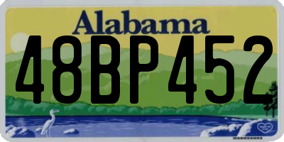 AL license plate 48BP452