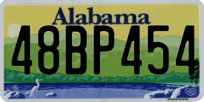 AL license plate 48BP454