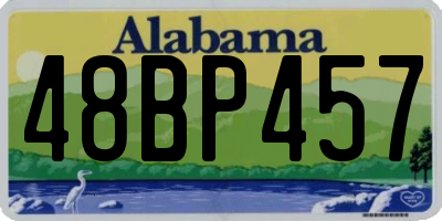 AL license plate 48BP457