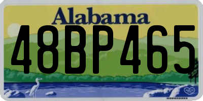 AL license plate 48BP465