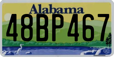 AL license plate 48BP467