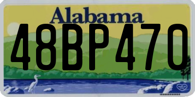 AL license plate 48BP470