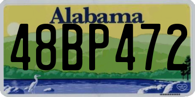 AL license plate 48BP472