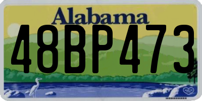 AL license plate 48BP473