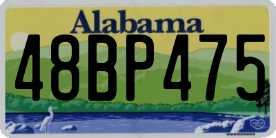 AL license plate 48BP475