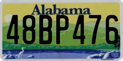 AL license plate 48BP476