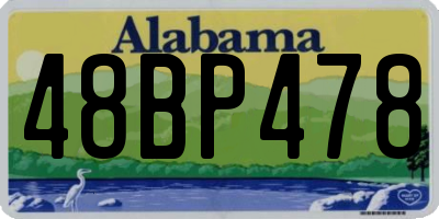 AL license plate 48BP478