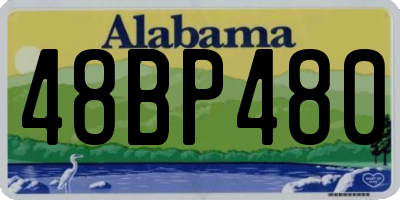 AL license plate 48BP480