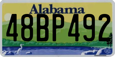 AL license plate 48BP492
