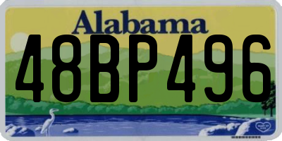 AL license plate 48BP496