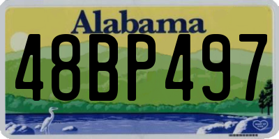 AL license plate 48BP497