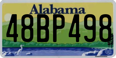 AL license plate 48BP498