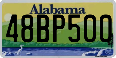 AL license plate 48BP500
