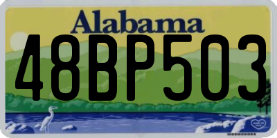 AL license plate 48BP503