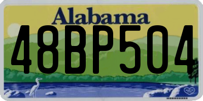 AL license plate 48BP504