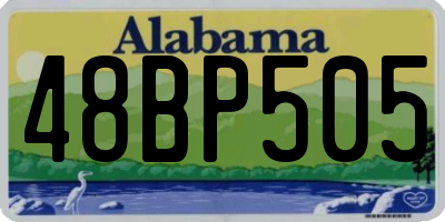 AL license plate 48BP505