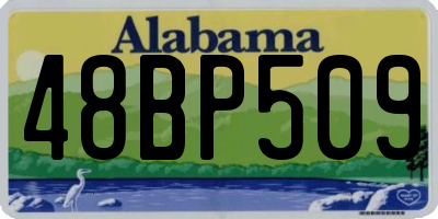 AL license plate 48BP509