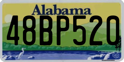 AL license plate 48BP520