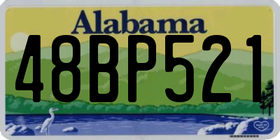 AL license plate 48BP521