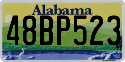 AL license plate 48BP523