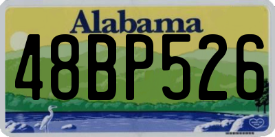 AL license plate 48BP526