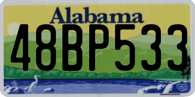 AL license plate 48BP533