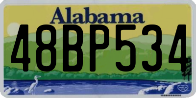 AL license plate 48BP534