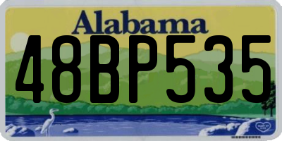 AL license plate 48BP535