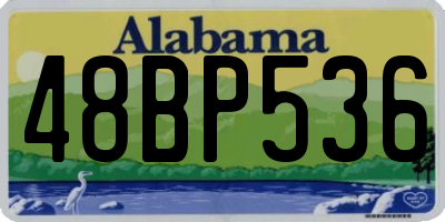 AL license plate 48BP536