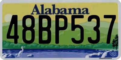AL license plate 48BP537