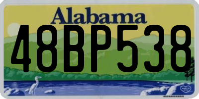 AL license plate 48BP538
