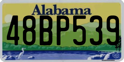 AL license plate 48BP539