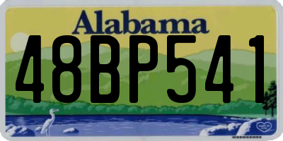 AL license plate 48BP541