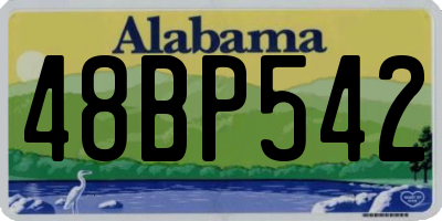 AL license plate 48BP542