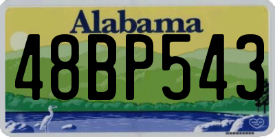 AL license plate 48BP543