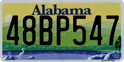 AL license plate 48BP547
