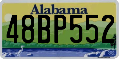 AL license plate 48BP552