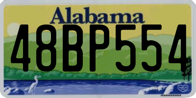 AL license plate 48BP554